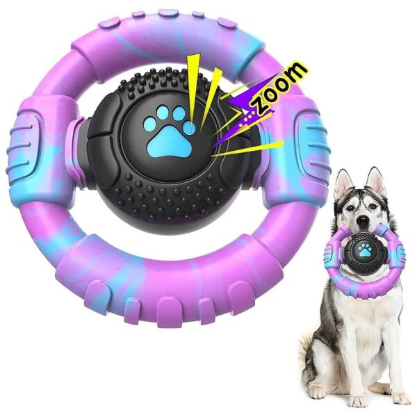 Tough Nylon Rubber Squeaky Dog Chew Toy for Aggressive Large Breed Dogs