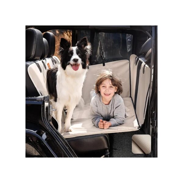 Tough and Durable Waterproof Dog Car Seat Cover Back Seat Extender for Cars