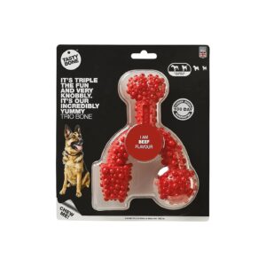 Toxic Nylon Trio Bone for Large Dogs with Beef Flavor