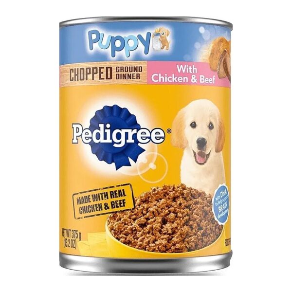 Traditional Ground Chicken and Beef Canned Puppy Food