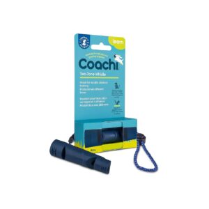 Training Whistle for Two Dogs Navy Blue Two-Tone Compact Adjustable Lanyard