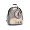 Transparent Pet Carrier Backpack for Small Puppies and Bunnies with Adjustable Straps