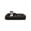 Travel Friendly Black Silicone Foam Dog Bed for Large Dogs 48x36x8 Dimensions