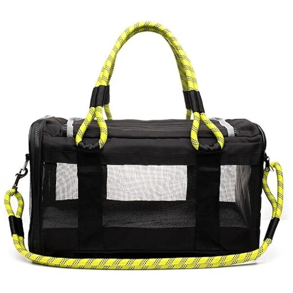 Travel-Friendly Collapsible Pet Carrier with Leash, Suitable for Pets up to 20 Pounds