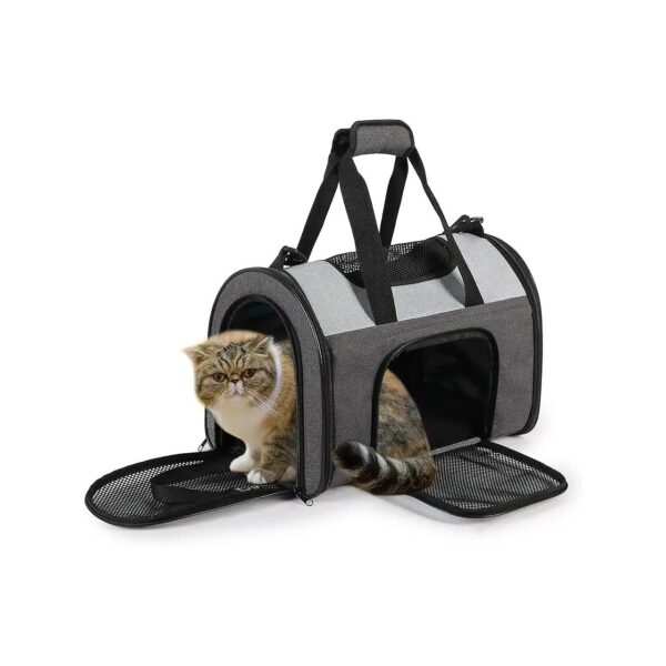 Travel-Friendly Soft-Sided Kennel Carrier for Small Dogs and Cats