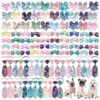 Trendy Flamingo Pattern Dog Neckties and Bowties for Dogs and Cats