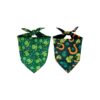 Triangle Dog Bandanas with Fairy Hat Pattern for St Patrick's Day Outfit