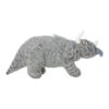 Triceratops Squeaker Toy with Multiple Layers for Strong and Durable Play