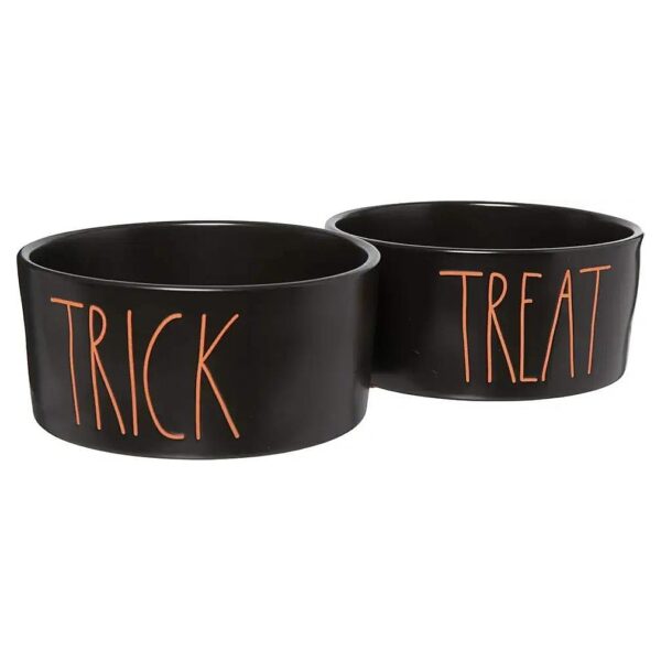 Trick Or Treat Orange Dog Food Bowls For General Use