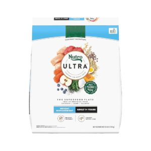 Trio Protein Adult Dog Food for Weight Control with Chicken, Lamb, and Salmon