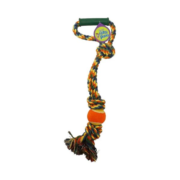 Tug Toys with Rope and Tennis Ball for Dogs of All Sizes