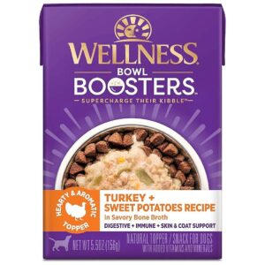 Turkey and Sweet Potatoes Dog Food Boosters with Savory Bone Broth and Omega-3