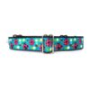 Turquoise Green Ladybugs Design Martingale Dog Collar for Small Medium Large XL Sizes