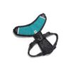 Turquoise Soft Dog Harness for Small to Medium Dogs with Padding and Easy Adjustment