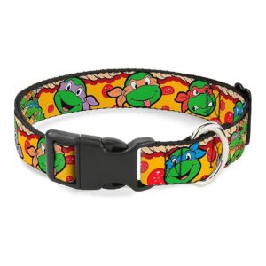 Turtle Faces Peperroni Pizza Dog Collar 15-26