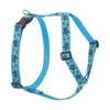 Turtle Reef Pattern Dog Harness for Large Breeds with Adjustable Size