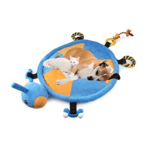 Turtle-Shaped, Soft, and Interactive Dog Play Mat for Small to Medium-Sized Dogs and Cats