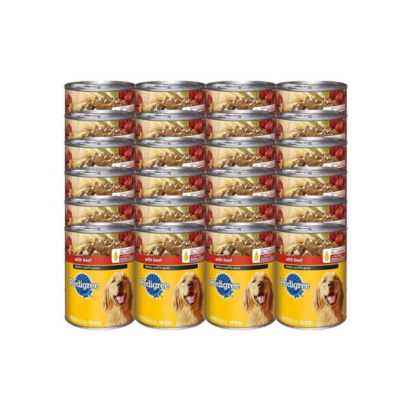 Twenty-Four 2-Ounce Cans Of Meaty Dog Food In Gravy