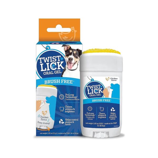 Twist, Lick, and Smile Dental Treat for Dogs, No Brush or Fuss, Long-Lasting Fresh Breath