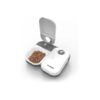 Two-Meal Automatic Pet Feeder with Large Bowls for Small Dogs and Cats