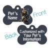 Two-Sided Personalized ID Tags for Dogs and Cats with Rocket Raccoon Design