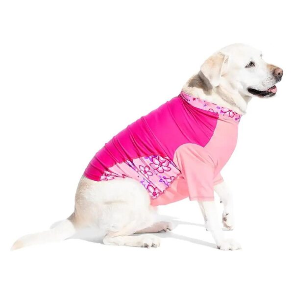 UPF 50 Dog Sun Shirt For Small Breeds Cereza Colorblock Design