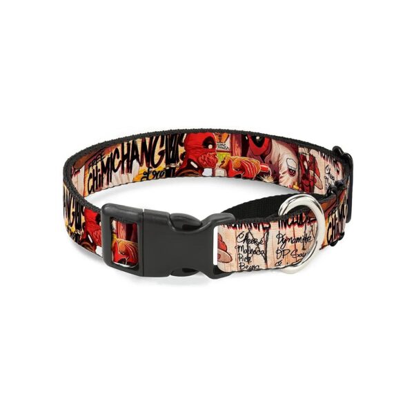 US-Made Martingale Dog Collar with Deadpool Kills Deadpool 2 Comic Book Artwork