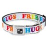 USA Handcrafted Seatbelt Buckle Dog Collar with Free HUGS Pattern