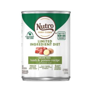 USA-Made Adult Canned Dog Food with Lamb and Potato Formula for Healthy Digestion