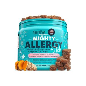 USA-Made Allergy Chews for Dogs with Skin and Coat Allergies Relief