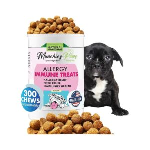 USA Made Dog Treats Peanut Butter Flavor Humanely Sourced Omega 3 Immune Supplement