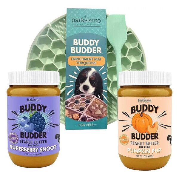 USA Made Natural Peanut Butter and Healthy Dog Treat Combo for All Life Stages