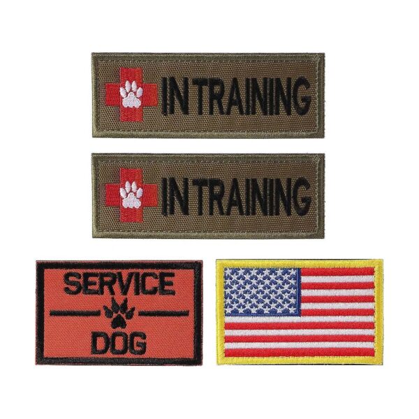 USA Made Polyester Patch for Dog Vest Harness Backpack K9 Embroidered Tag