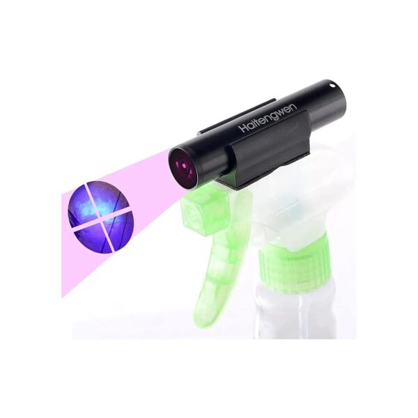 UV 365nm Flashlight with Black Filter for Detecting Hidden Pet Stains and Odors