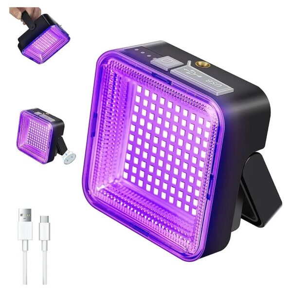 UV Blacklight Flashlight for Detecting Pet Urine, Bed Bugs, and Scorpions with 100 LED