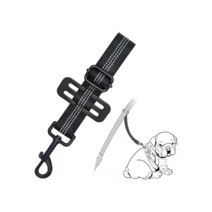 Ultimate Dog Seat Belt for Car Safety with Black Nylon and Adjustable Length