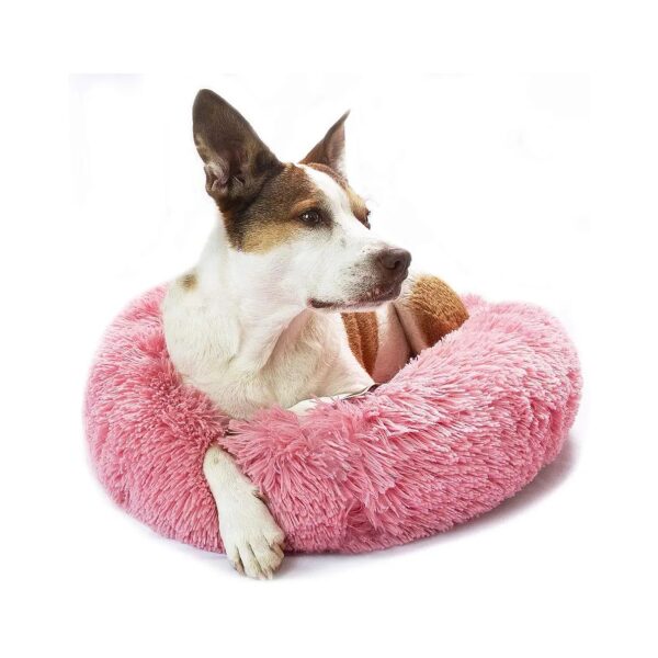 Ultimate Pet Bed for Small Medium Dogs with Non Skid Bottom and Soft Shaggy Surface