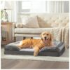 Ultra Comfy Waterproof Dog Bed with Removable Washable Cover for Extra Large Breeds