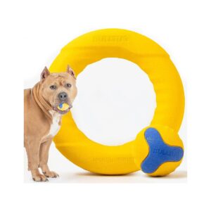 Ultra-Durable Rubber Dog Toys for Medium to Large Breeds, Perfect for Fetch and Chew