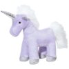 Ultra-Plush Violet Unicorn Dog Toy with Tuffweb Liner for All Breed Sizes