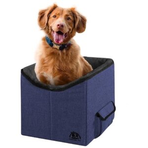 Ultra Soft Fur Lined Dog Booster Seat with Easy Travel Design and Adjustability