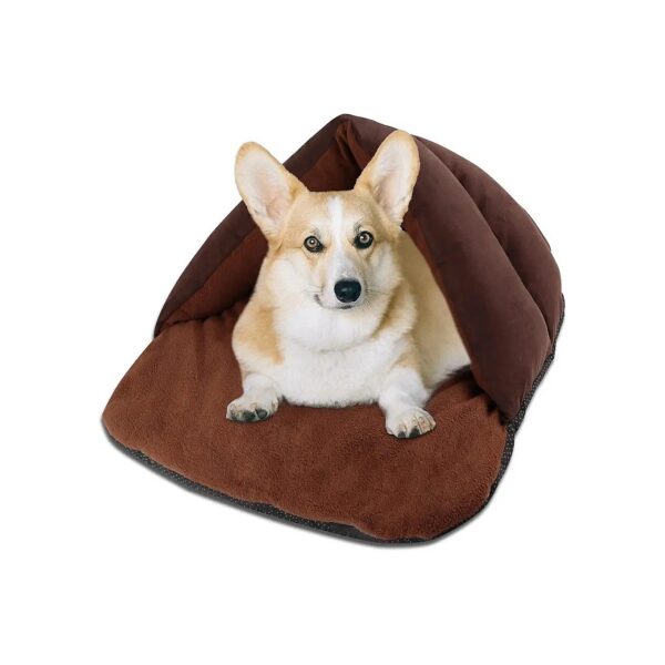 Ultra Soft Polar Fleece Dog Bed for Small Medium Dogs with Waterproof Surface Bottom