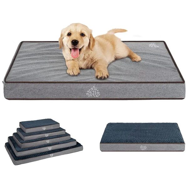 Ultra Soft Reversible Pet Bed with Orthopedic Egg-Crate Foam for Small Medium Large Dogs