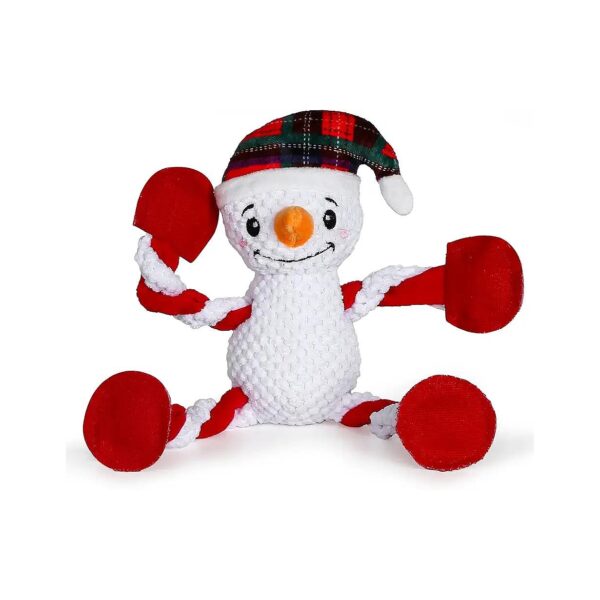 Unbeatable Plush Snowman Squeaky Toy for