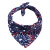 Unique American Flag Design Dog Bandanas for Independence Day Celebration