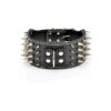 Unique Black Dog Collar with Spikes for Pitbulls and Large Breeds