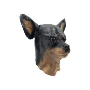 Unique Brown Kennel Club Chihuahua Dog Face Mask for Off the Wall Toy Fans