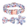 Unique Floral Design Dog Collars for Female Dogs Adjustable Small Medium Large Sizes