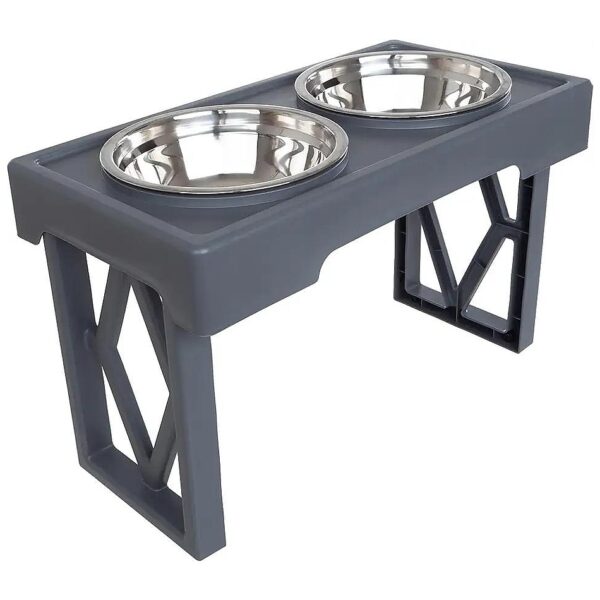 Unique Height Adjustable Dog Bowl Stand for Small Medium Large Breed Dogs