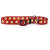 Unique Jingle Bells Pattern Polyester Dog Collar for Large Dogs, All Stages Age Range